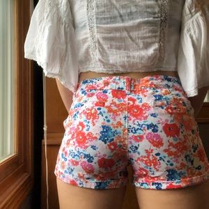 So floral shorts